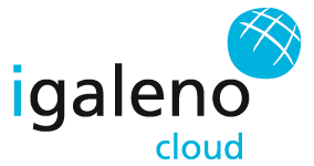 Logo Igaleno Cloud. Software de gestión de centros médicos en la nube