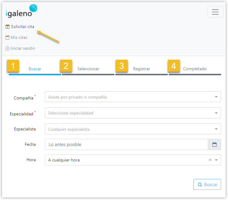 Pasos Portal del Paciente